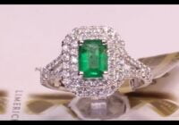 #90245 | EM0.78ct/D0.72ct | Emerald with Double Halo and Diamond Shoulders | 18ct White Gold