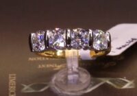 G2 | 2.12ct | Four Round Brilliant Bar Set Diamond Ring | Set in Platinum