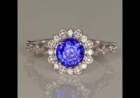 Tanzanite 1.56 Carat and Diamond Ring