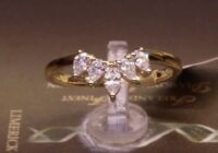 #90878 | T0.40ct | Five Stone Pear Shape Wedding Band | Set in 18ct Yellow Gold