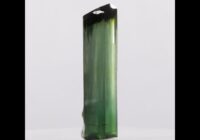 58ct Deep Green Bi-Color Tourmaline Crystal with Dark Green Termination