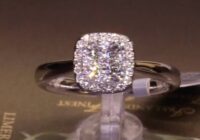 #90528 | T0.50ct | Round Brilliant Cushion Cluster Halo | Set in Platinum