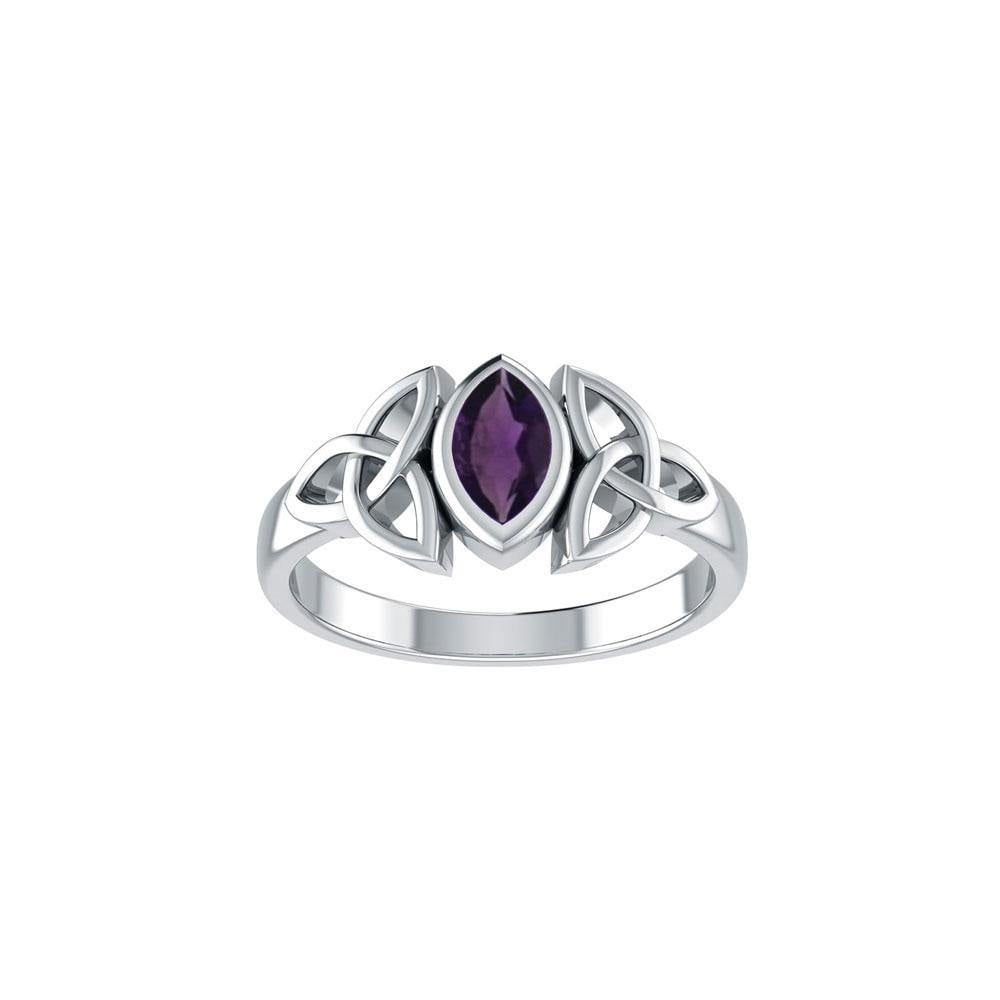 A Beautiful Tribute ~ Celtic Trinity Knot Silver Ring TR114