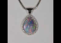 Opal Pendant with Fine Diamonds
