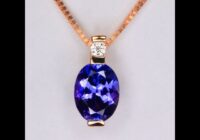 Tanzanite and Diamond Pendant 1.40 Carats