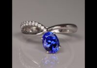 Tanzanite and Diamond Ring 1.35 Carats