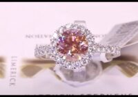 #91138 | T1.95ct | Round Brilliant Pink Diamond with Round Halo and Diamond Shoulders | Platinum