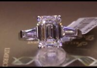 #91144 | T4.58ct | Emerald Cut Centre with Two Baguette Side Diamonds | Set in Platinum