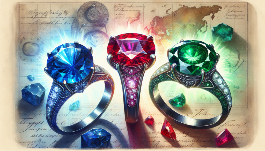 The Big Three Colored Gemstone Engagement Rings: A Historical Perspective
