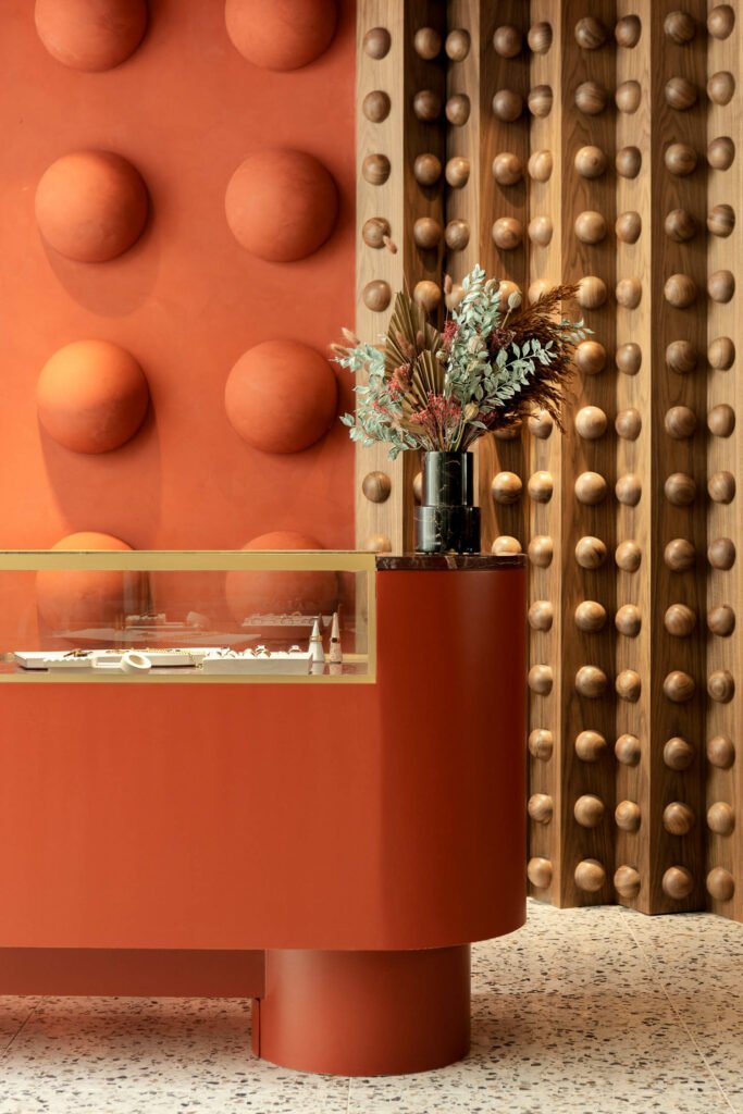Terra Cotta Hues: Inviting Indulgence in a Fine Jewelry Store