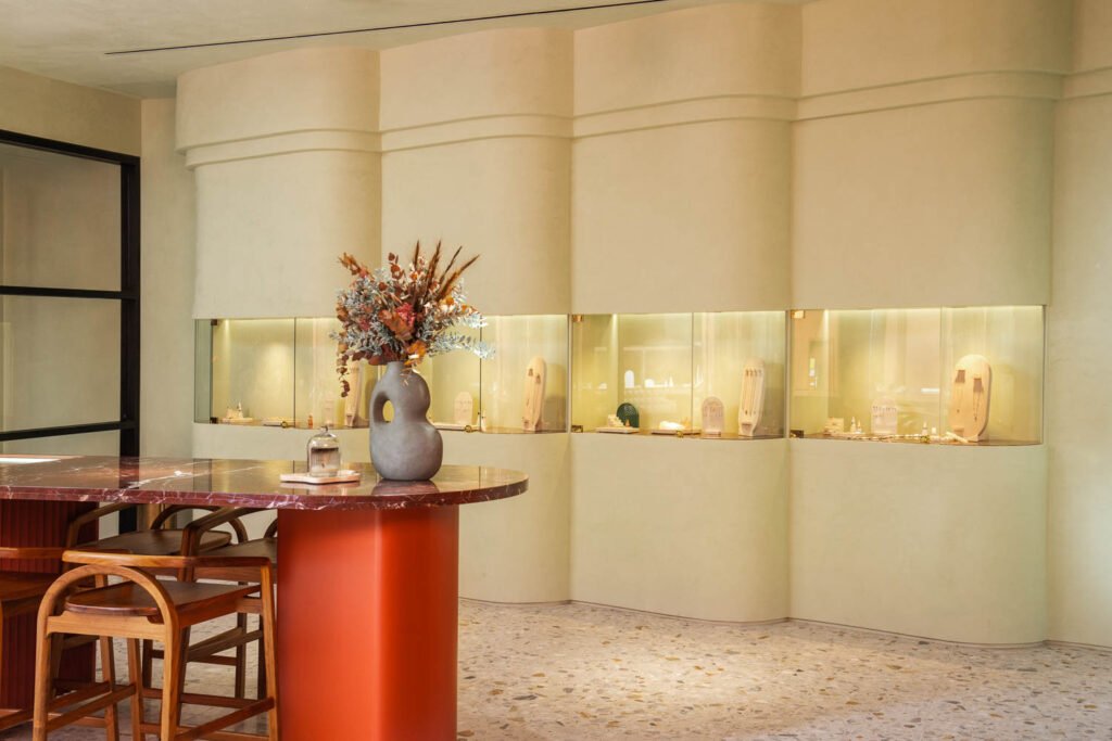 Terra Cotta Hues: Inviting Indulgence in a Fine Jewelry Store