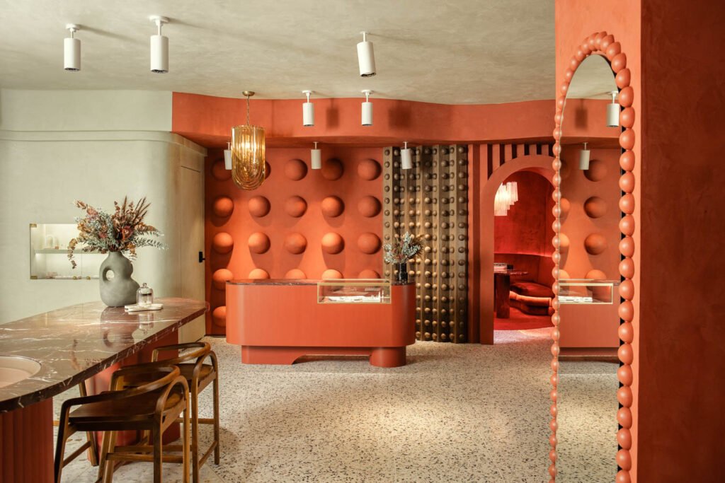 Terra Cotta Hues: Inviting Indulgence in a Fine Jewelry Store